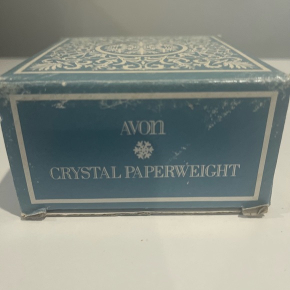 Vintage Avon CRISTAL France Snowflake Paperweight Lead Crystal - Picture 10 of 13